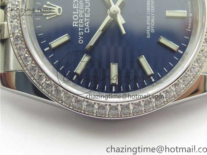 MiroTime 1228 DateJust 36 SS 126284 BP Maker 1:1 Best Edition New Blue Dial on Jubilee Bracelet Neat 2523